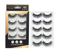 Faux 3D Cils Naturels, 10 Paires 2 Styles Fait à la Main Épais, Professionnel Cils Réutilisables Noir Pour Femmes Maquillage