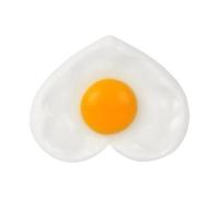 Faux aliments réalistes | Décoration de maison faux en forme de cœur | Faux œufs pour accessoires de nourriture | pour cuisine, restaurant, anniversaire, séance photo, jeux de rôle et exposition