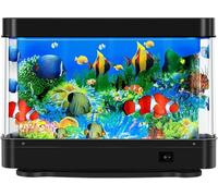 Faux aquarium, lampe de poisson mobile virtuelle, décoration d'aquarium artificielle
