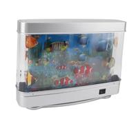Faux Aquarium Mini, Poissons Tropicaux Artificiels, Lampe Sensorielle Décorative, Veilleuse, Jouet Océan Virtuel en Mouvement pour Enfants et Adultes