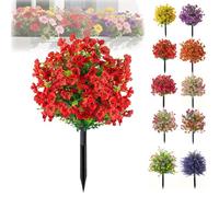 Faux Arbre en Pot, Boule topiaire en buis Artificiel de 22 Pouces avec Piquet de Sol, Fausses Plantes résistantes aux UV for l'extérieur for Jardin et Cour UK(B)