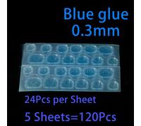 Faux Autocollants N64.120 Pi¿¿Ces",Bandes Adh¿¿Sives Transparentes Double Face,"Extension D'ongles - Type 5 Sheets Blue #B