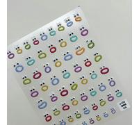 Faux Autocollants Waterproof Pour Les Ongles",1 Pi¿¿Ce,Style Kawaii,Couverture Compl¿¿Te,Bouche,Monstre,Presse,"N64. #B
