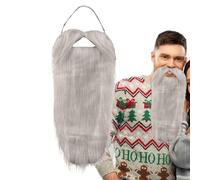 FAUX BEARD -REAL FAKE BARDE POUR MEN -HALLOWEEN, Noël, masque R Ball, Performance de scène Tie Male Beard Par G Supplies à thé, cette barbe d'Halloween est douce et confortable et confortable.