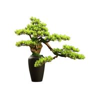 Faux bonsaï à l'aspect réaliste Arbre bonsaï Artificiel de Sol, décoration d'entrée Club-House d'hôtel, Plantes artificielles, en Pot Plante décorative nécessitant Peu d'entretien pour