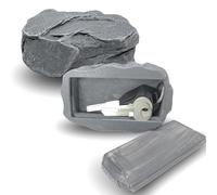 Faux cache-clé en Roche, Coffre-fort pour Jardin ou Cour Extérieur, Conception de Grande Taille, Cacher une Maison, Boîte de Verrouillage à clé de Rechange pour L'extérieur