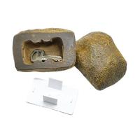 Faux Cache-clés De Roche - Cache-clé Résistant Aux Intempéries, Décoration De Jardin Réaliste Et Sûre, Coffre-fort De Dérivation Extérieur En Polyrésine Durable | Porte-clés Extérieur, Pour Jardin, Co