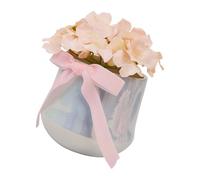 Faux centre de table avec vase en porcelaine, belle décoration d'intérieur, fleurs artificielles pour décoration