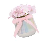 Faux centre de table avec vase en porcelaine, belle décoration d'intérieur, fleurs artificielles pour décoration