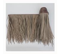 Faux Chaume Palmier Rouleaux Artificiel Chapeau Plastique Pavillon Fourrure Toit Maison Bois Ferme Décoration Toit Faux Paille Fourrure Gazon Toit(Yellow f,0.5x1m/1.64X3.28ft)