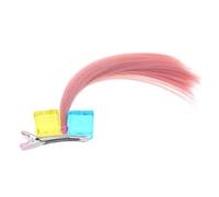 Faux cheveux de dessin animé avec pinces à cheveux en forme de bec de canard pour fête d'enfants