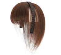 Faux cheveux naturels avec frange - Cheveux synthétiques - Pour un usage quotidien