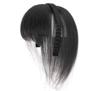 Faux cheveux naturels avec frange - Cheveux synthétiques - Pour un usage quotidien