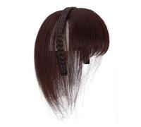 Faux cheveux naturels avec frange - Cheveux synthétiques - Pour un usage quotidien