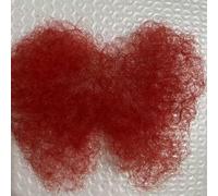 Faux Cheveux Privés Cheveux Corporels Ajoutant Du Volume, Dentelle Complète Faite À La Main Faux Cheveux Pubiens Réalistes Avec Bandes 8X14cm/3.2X5.5In,Rouge,One Size