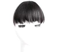 Faux cheveux respirant avec coupe inégale pour visages ronds carrés et lignes de cheveux naturelles couverture courte fausse frange Anime Hairpiece