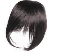 Faux cheveux respirant avec coupe inégale pour visages ronds et carrés et couverture naturelle du front avec frange droite