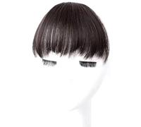 Faux cheveux respirant avec coupe inégale pour visages ronds et carrés et lignes de cheveux naturelles couverture fausse frange