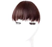 Faux cheveux respirant avec coupe inégale pour visages ronds et carrés et lignes de cheveux naturelles couverture fausse frange