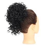 Faux chignon Chignon décoiffé for femme, extension capillaire synthétique bou avec cordon élastique Femmes(1)