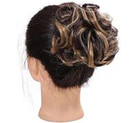 Faux Chignon, Postiche Cheveux, cheveux portés en chignon ou en bobine 1 pièces Extensions de chignon élastiques droites synthétiques Postiches à clipser(Y251)