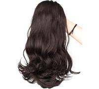 Faux chignon, postiche, extension de cheveux, chignon, 1 pièce queue de cheval synthétique 45,7 cm, queue de cheval droite avec cordon de serrage, extension de cheveux queue de cheval for femme.(Light