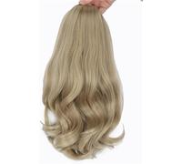 Faux chignon, postiche, extension de cheveux, chignon, 1 pièce queue de cheval synthétique 45,7 cm, queue de cheval droite avec cordon de serrage, extension de cheveux queue de cheval for femme.(Milk