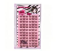 Faux Cils 10-12mm, Extensions de Cils DIY - 72 Clusters Individuels Autocollants Bekecidi, Cils Manga Naturels et Légers pour un Regard Duveteux, Facile à Poser à la Maison