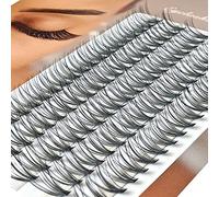 Faux cils 20D / 30D / 40D Kit de cils individuels en vison greffage grappe de cils Extension de cils en soie plateau de mélange 8-16mm aspect naturel Long Thic (20D, 15mm)
