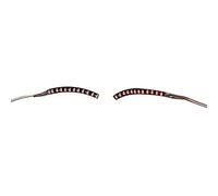 Faux cils à LED haute luminosité - Légère et lumineuse - Pour les barres de fête, les boîtes de nuit, Halloween - Lampe de maquillage lumineuse (#1)