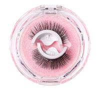 Faux cils auto-adhésifs, imperméables avec housse, Z09 | Aucune colle ni eye-liner nécessaire, facile à mettre en place en 3 secondes, cils d ' apparence naturelle avec