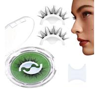 Faux-Cils Auto-AdhéSifs, RéUtilisables Et ImperméAbles, Doubles Bandes AdhéSives Faciles à Appliquer Sans Colle Effet Naturel (Fox)