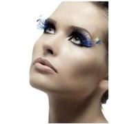 Faux Cils Bleus Avec Plumes - Multicolores - Taille Unique bleus G