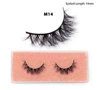 Faux-Cils Courts En Vison Naturel,Duveteux Et Clairsemés,Volume De 12 À 15mm,Maquillage - Type 1pair-M14