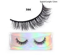 Faux-Cils Courts En Vison Naturel,Duveteux Et Clairsemés,Volume De 12 À 15mm,Maquillage - Type 1pair-S66