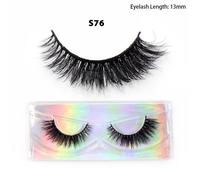 Faux-Cils Courts En Vison Naturel,Duveteux Et Clairsemés,Volume De 12 À 15mm,Maquillage - Type 1pair-S76