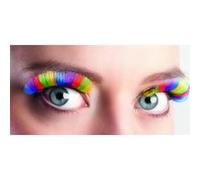 Faux cils courts multicolores adulte Taille Unique multicolores G