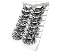 Faux Cils de menthe naturels Faux cils épais longue extension Faux cils Doux Réutilisable Faux Cils Shampooing Brosse (A, Taille unique)