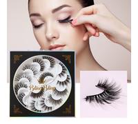 Faux Cils En Vison, Volume 3d, Doux, Naturels, Accessoires De Maquillage, Extension, 7 Paires