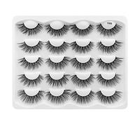 Faux cils en vison volumineux avec bande russe, effet œil de chat