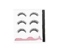 Faux Cils Ensemble de 3 Paires Eyeliner Liquide 3D-02