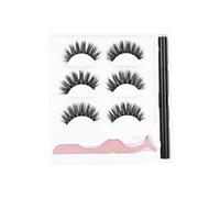 Faux Cils Ensemble de 3 Paires Eyeliner Liquide 3D-03