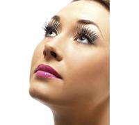 Faux Cils Holographiques Argentés Pour Femmes Costume Élégant