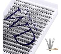 Faux Cils Individuel 300PCS 20D D Curl 0.07mm Cluster Volume Russe Cils Individuels Mix 8-16mm Extensions de Cils Bouquet Naturels Cluster Cils Bricolage à la Maison(Cluster-20D-0.07-D-MIX8-16)