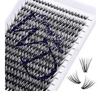 Faux Cils Individuel 300PCS 30D DD Curl 0.07mm Cluster Volume Russe Cils Individuels Mix 8-16mm Extensions de Cils Bouquet Naturels Cluster Cils Bricolage à la Maison(Cluster-30D-0.07-DD-MIX8-16)