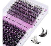 Faux Cils Individuels D Curl 0.07mm DIY Cluster Cils Volume Russe Mixte 12-16mm C4+ZW Naturels Cluster Extensions de Cils Individuels Bouquet Lashes Effet 3D Cluster Eye Lashes(C4+ZW-D-MIX12-16)