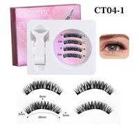 Faux cils - INF - CT04-1 - Application facile - Sans colle - 4 paires incluses