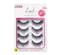 Faux Cils - Kiss - Lash Couture - Lot De 4 Paires - Bande Ultra Fine - Effet Naturel Multicolore