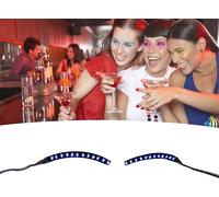 Faux cils LED Lightweight Stylish Reliable Luminous False Eyelashes Light for Party Bars Nightclubs Halloween Blue