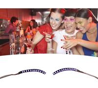 Faux cils LED Lightweight Stylish Reliable Luminous False Eyelashes Light for Party Bars Nightclubs Halloween Purple